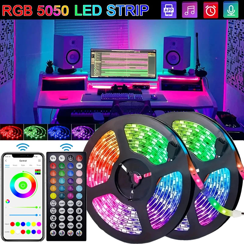 USB LED Strip Lights RGB 5050 Led Light Bluetooth