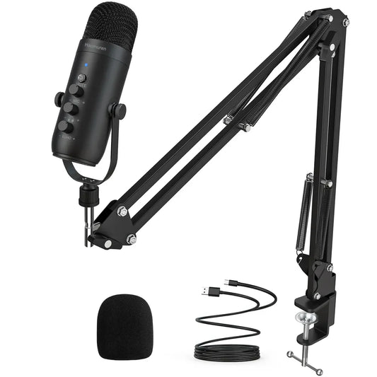 Professional Podcast Microphone Kit with Boom Arm