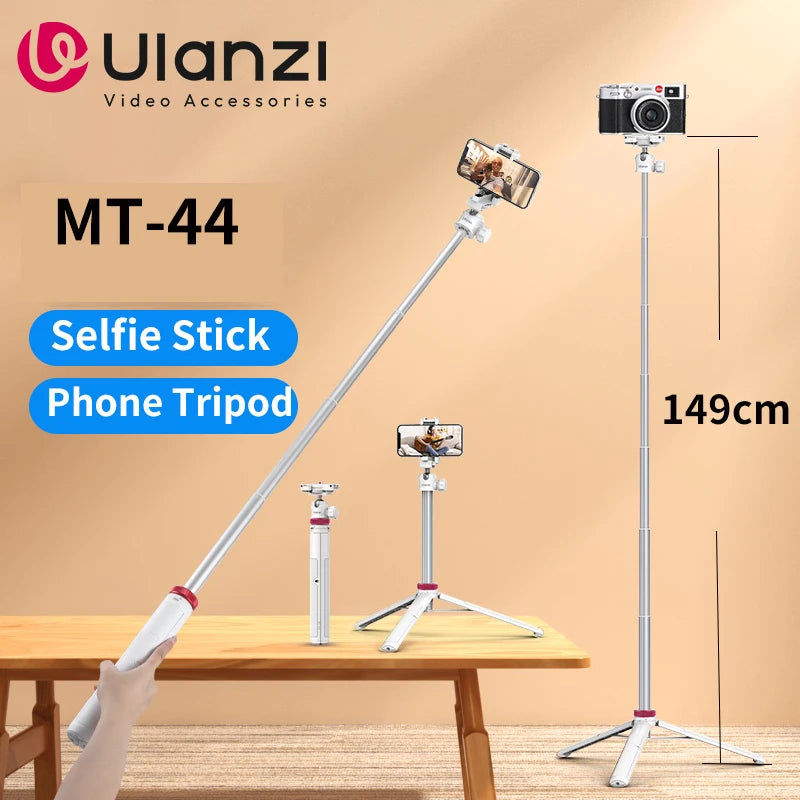 Extend Selfie Stick Tripod With phone Clamp For Cameras Cellphone