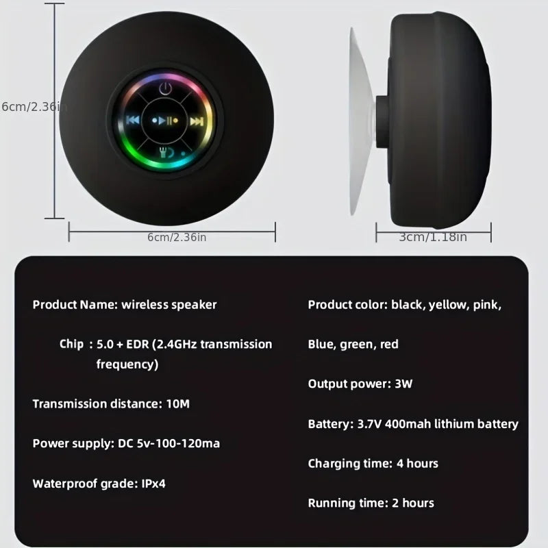 Wireless LED Bluetooth Speaker