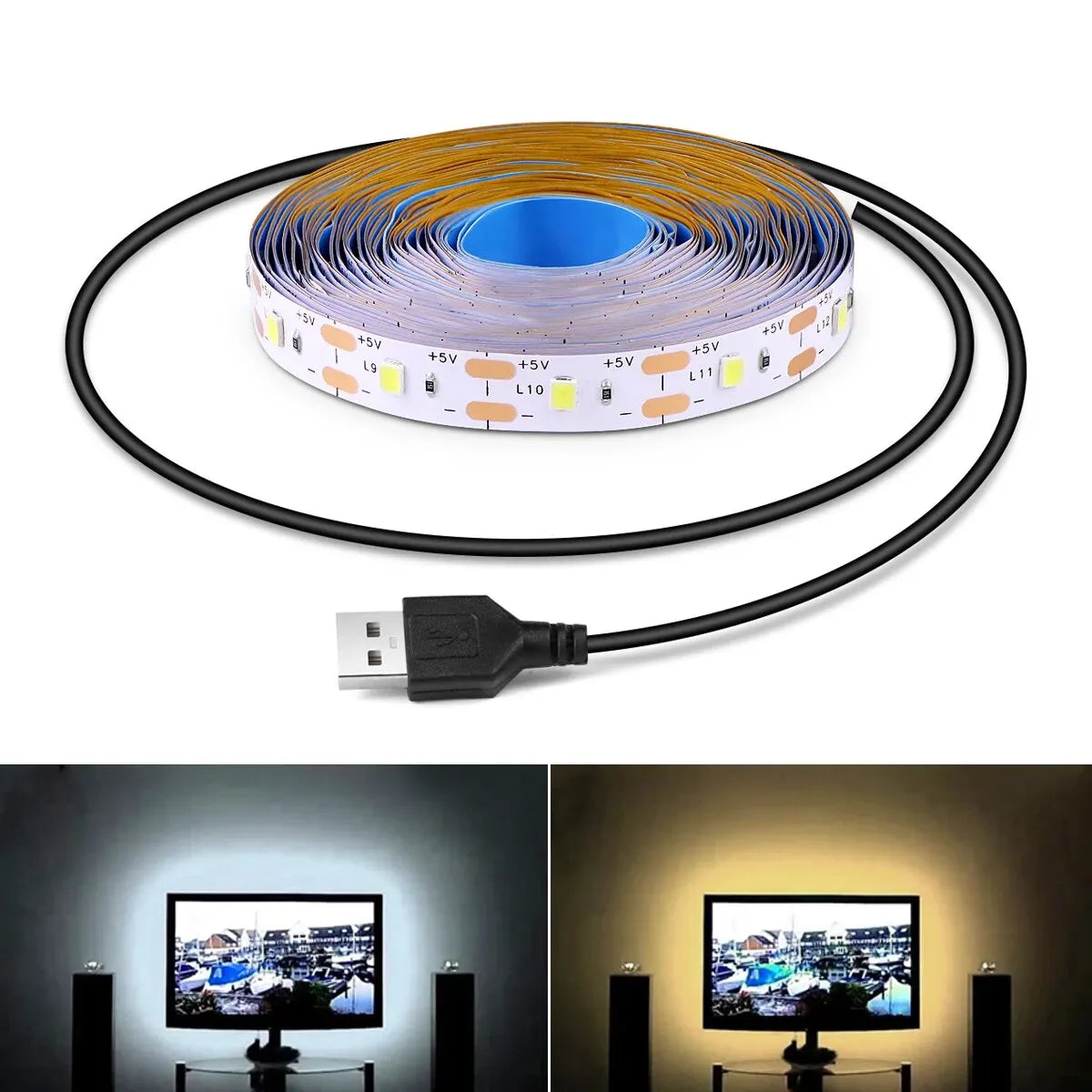 USB LED Strips 2835 Warm White LED Strip Light