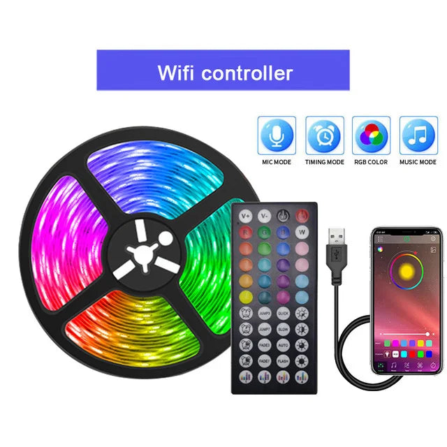 USB LED Strip Lights RGB 5050 Led Light Bluetooth